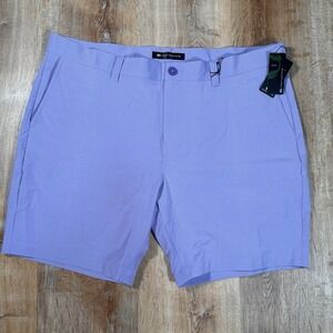 NEW Travis Matthew Mens 8" Tech Chino Golf Shorts Sz 42 Lavender Purple